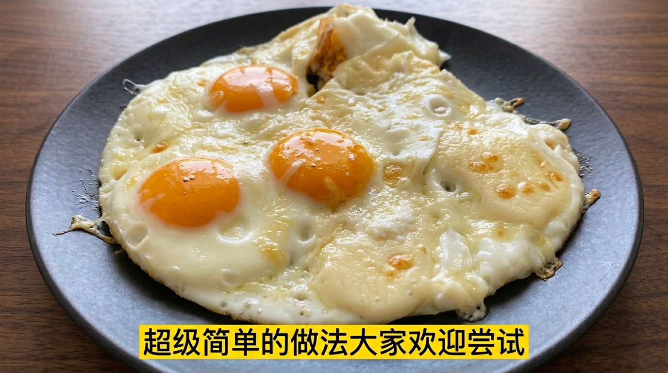 Cheesy Fried Eggs (No-Flip Method)