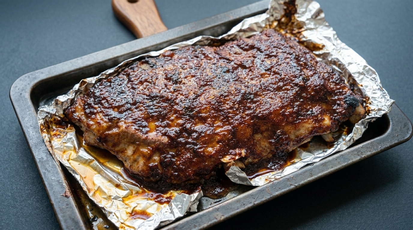 American-Style BBQ Ribs with Cornbread