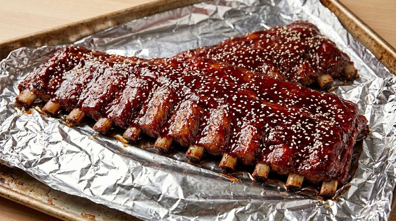 Honey-Glazed Roasted Char Siu Pork Ribs