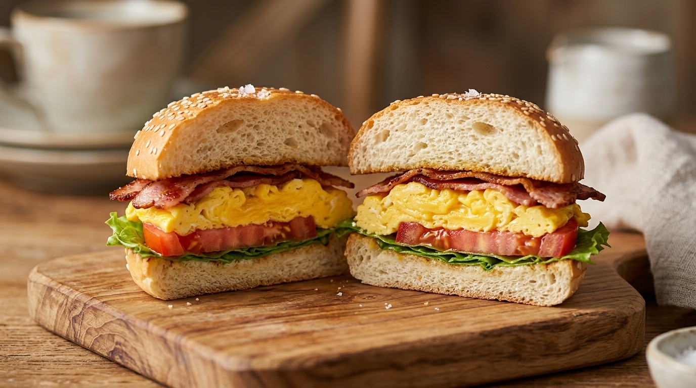 Ultimate Bacon & Scrambled Egg Burger