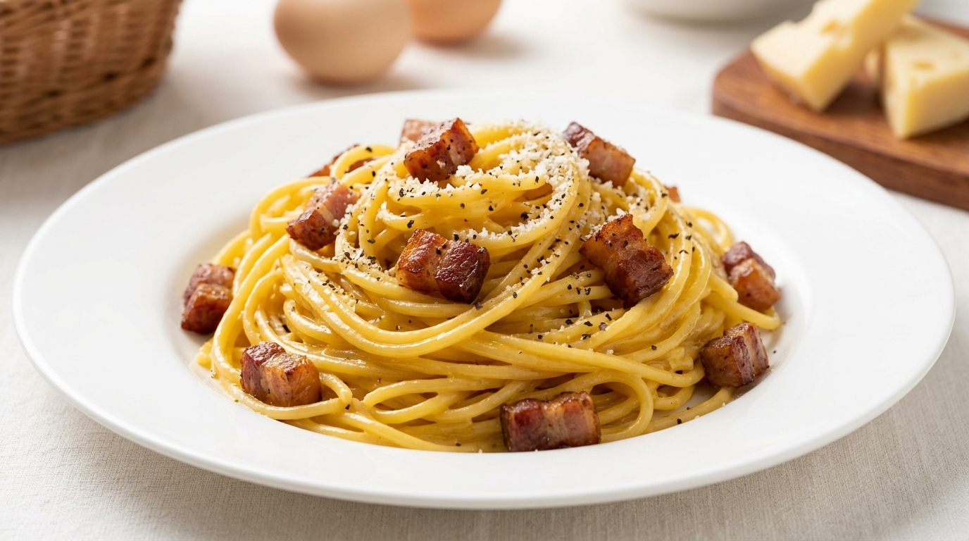 Authentic Roman-Style Carbonara (Spaghetti alla Carbonara)