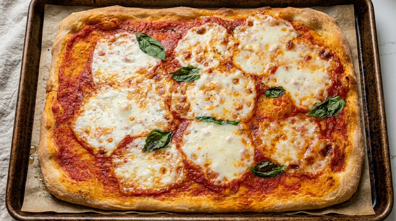 Classic Homemade Margherita Pizza