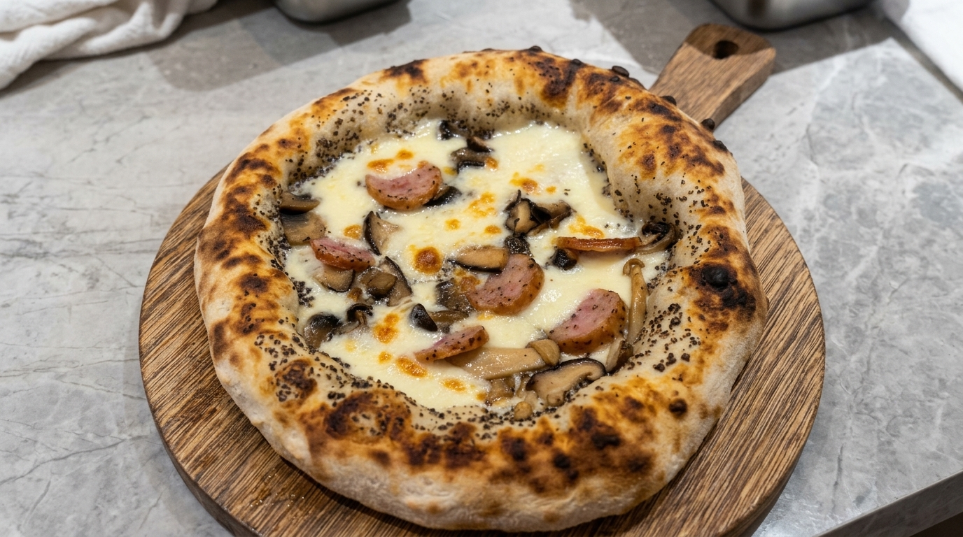 Artisan Truffle Mushroom & Sausage Pizza