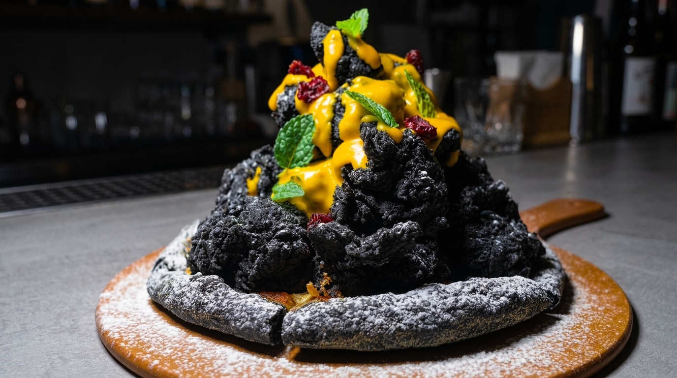 Volcano Lava Blackened Fried Chicken Pizza
