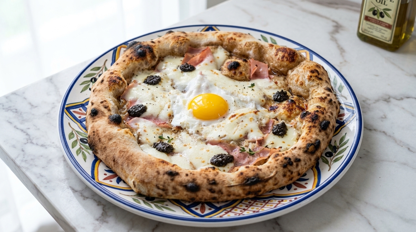 Neapolitan Black Truffle Lava Pizza