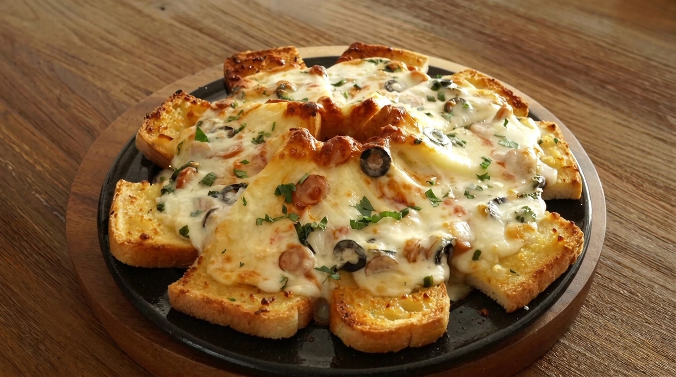 Pull-Apart Garlic Bread Pizza