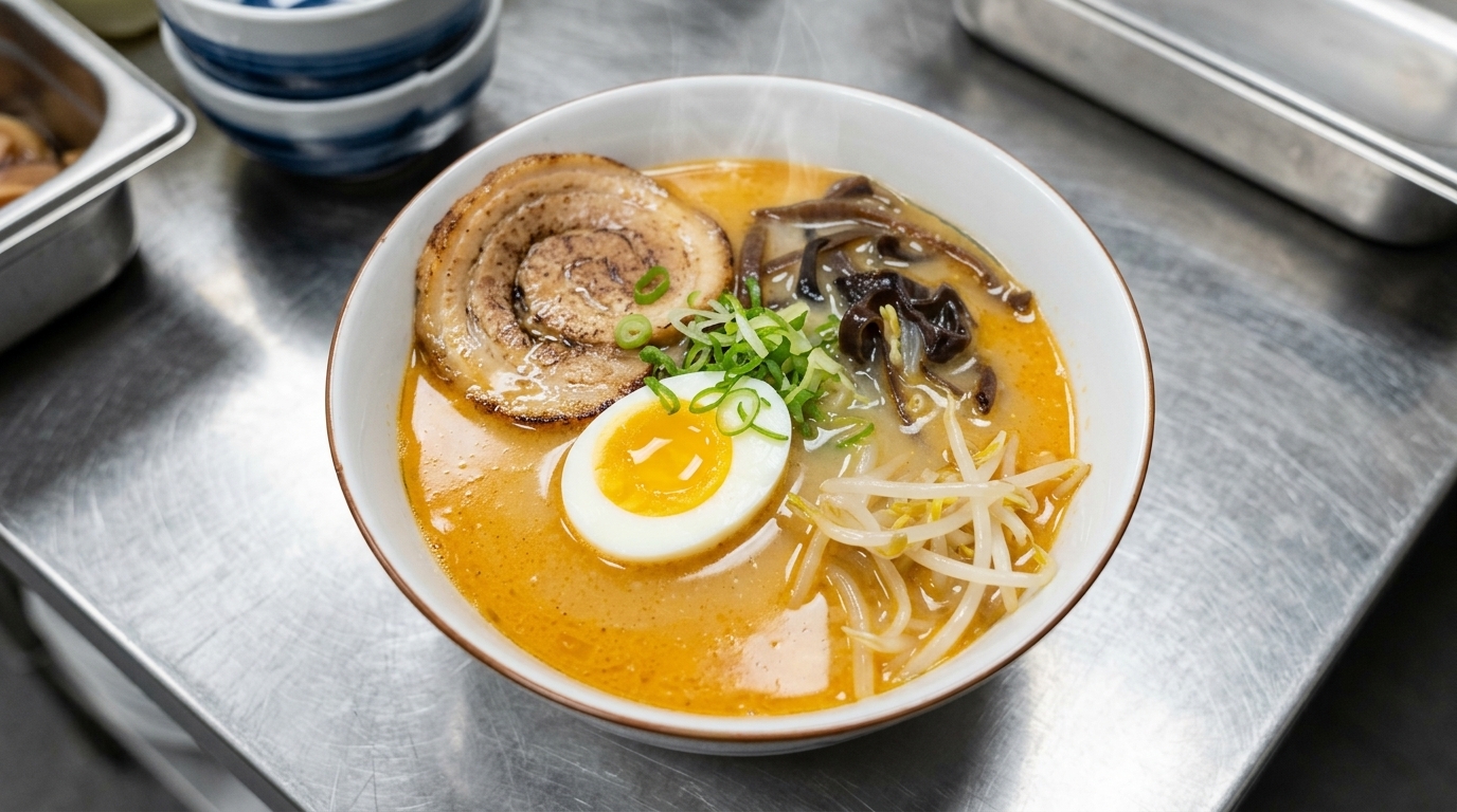 Japanese-Style Tonkotsu Miso Ramen