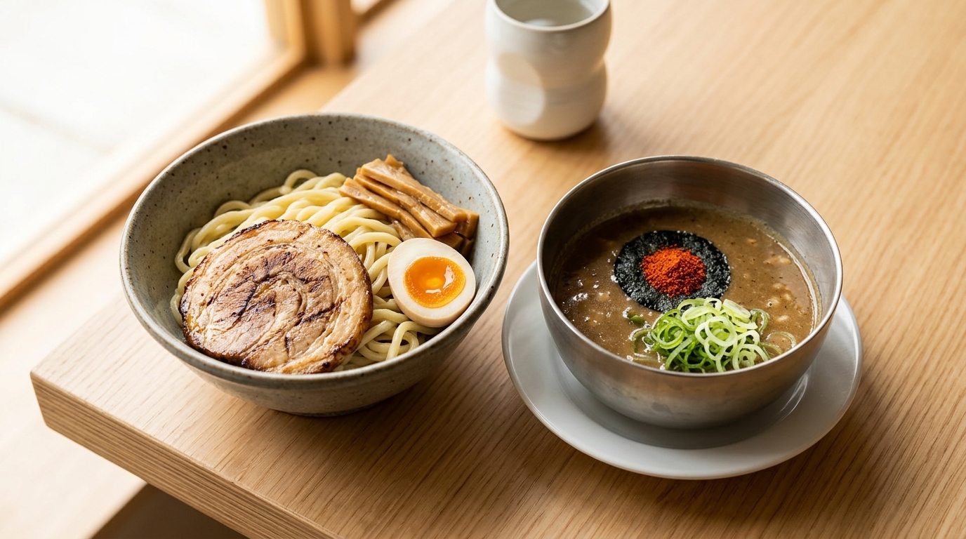 Authentic Tonkotsu Gyokai Tsukemen (Japanese Dipping Ramen)