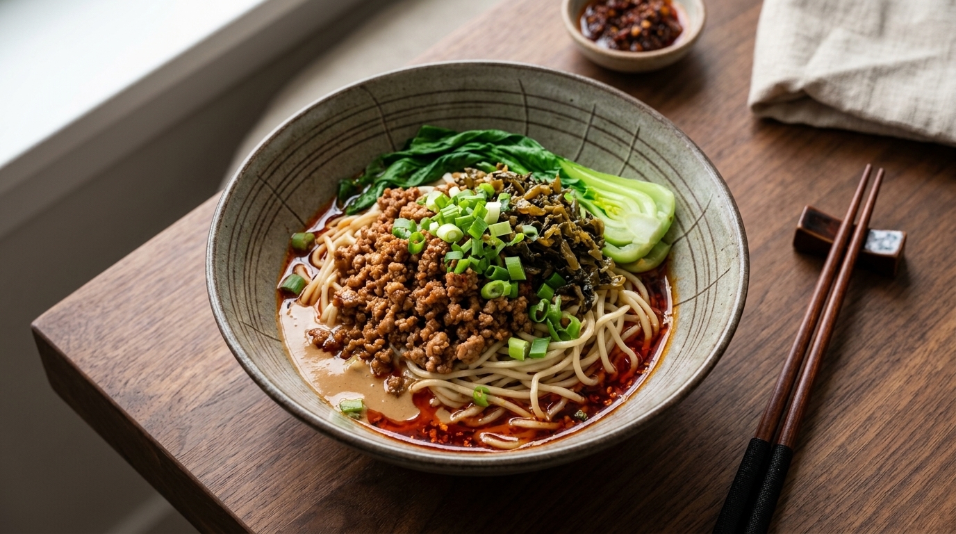Authentic Sichuan Dandan Noodles (Dan Dan Mian)