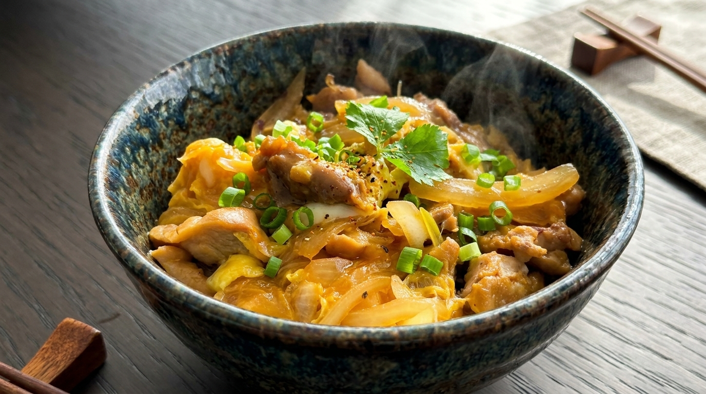 Quick Authentic Oyakodon (Japanese Chicken and Egg Bowl)