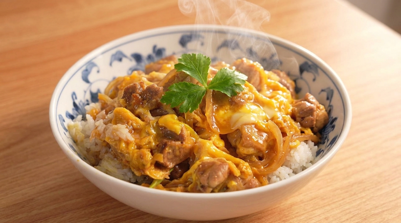 Classic Oyakodon (Japanese Chicken and Egg Rice Bowl)