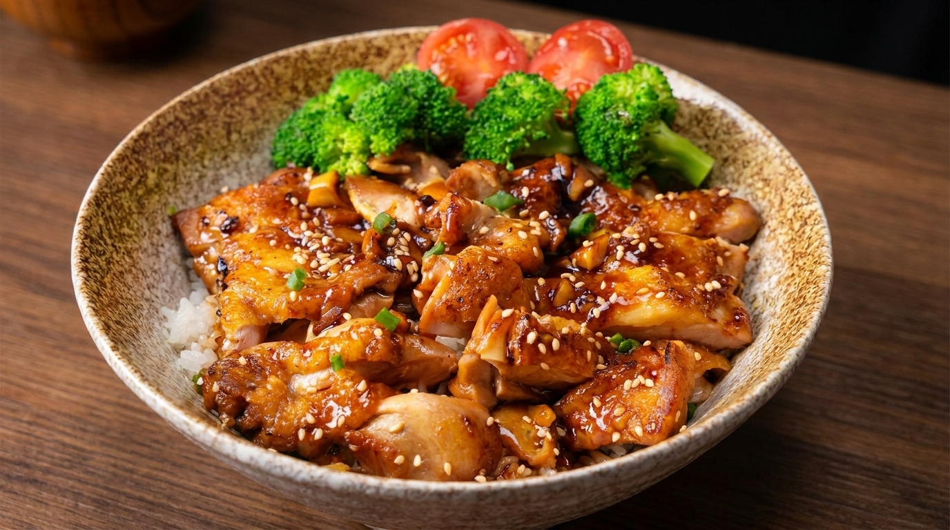 Classic Japanese Teriyaki Chicken Bowl (Teriyaki Donburi)