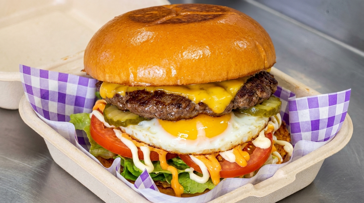 The Ultimate Fried Egg Smash Burger