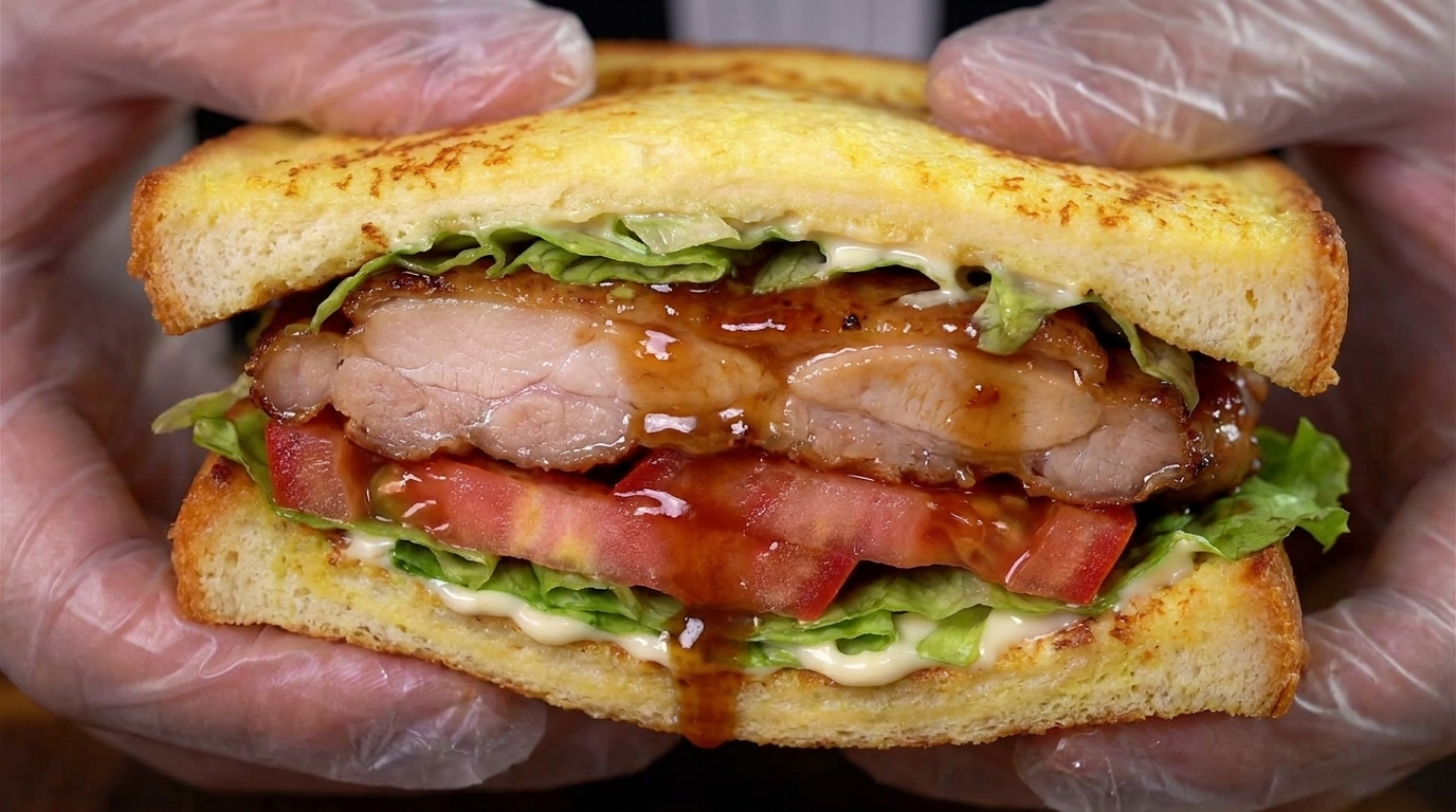 Savory Glazed Chicken French Toast Sandwich
