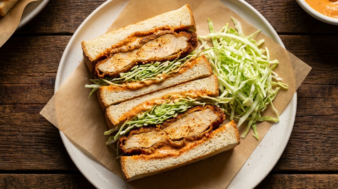 North African Spiced Fried Chicken Sandwich