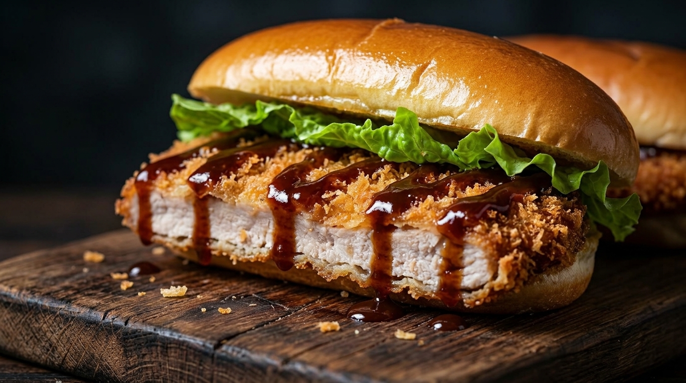 Anime-Inspired Japanese Fried Pork Chop Sandwich (Katsu Sando)