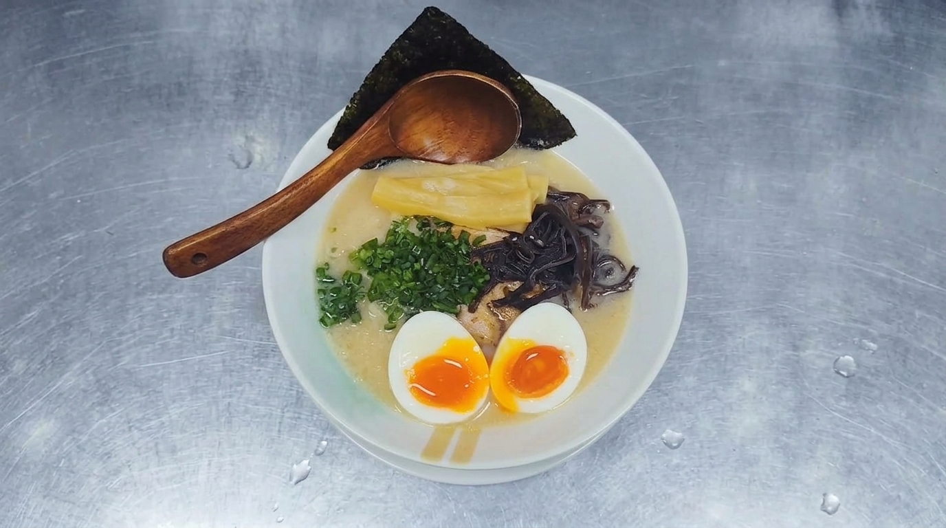 Authentic Tonkotsu Ramen (Pork Bone Broth Noodle Soup)