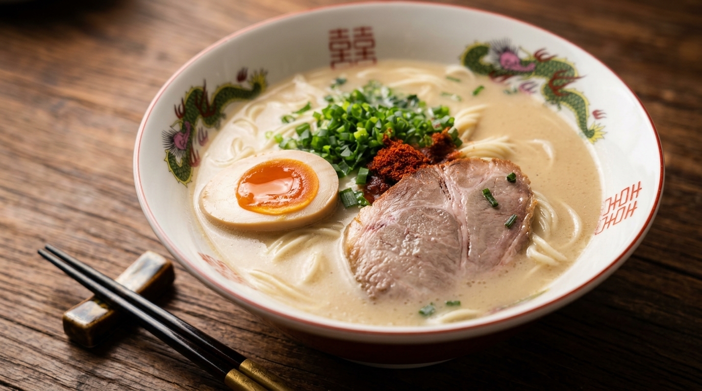 Authentic Ichiran-Style Tonkotsu Ramen (Pork Bone Broth)