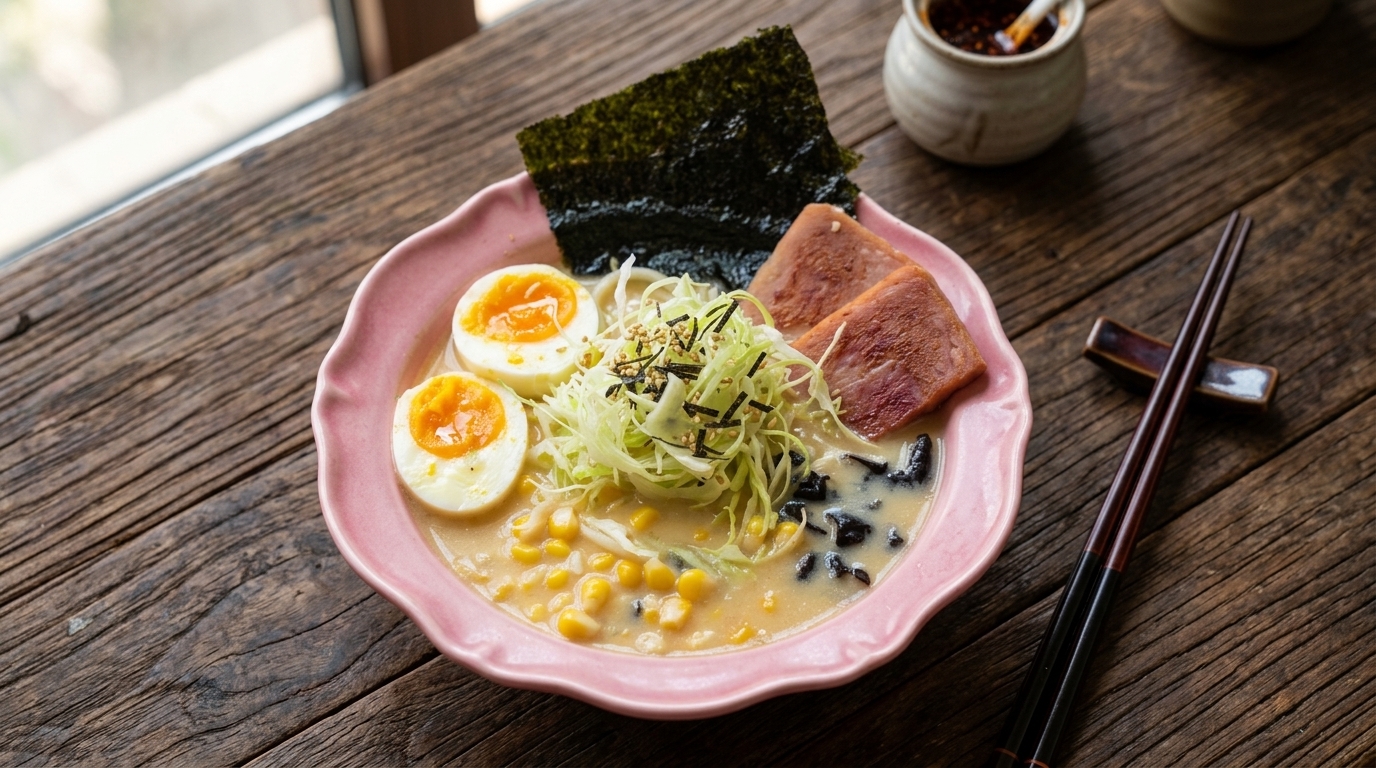 Rich Homemade Tonkotsu Ramen with Universal Bone Broth Blocks