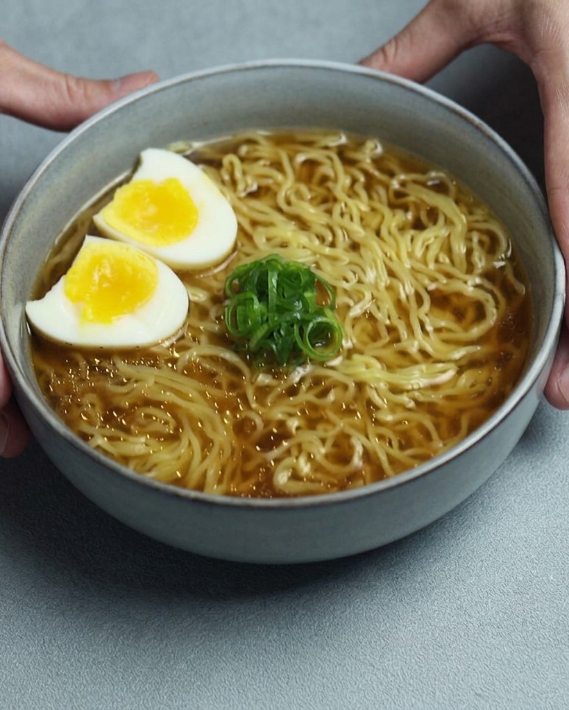 A silver spoon scooping thick, dark oyster sauce from a small glass bowl and lowering it into a pot of soup.