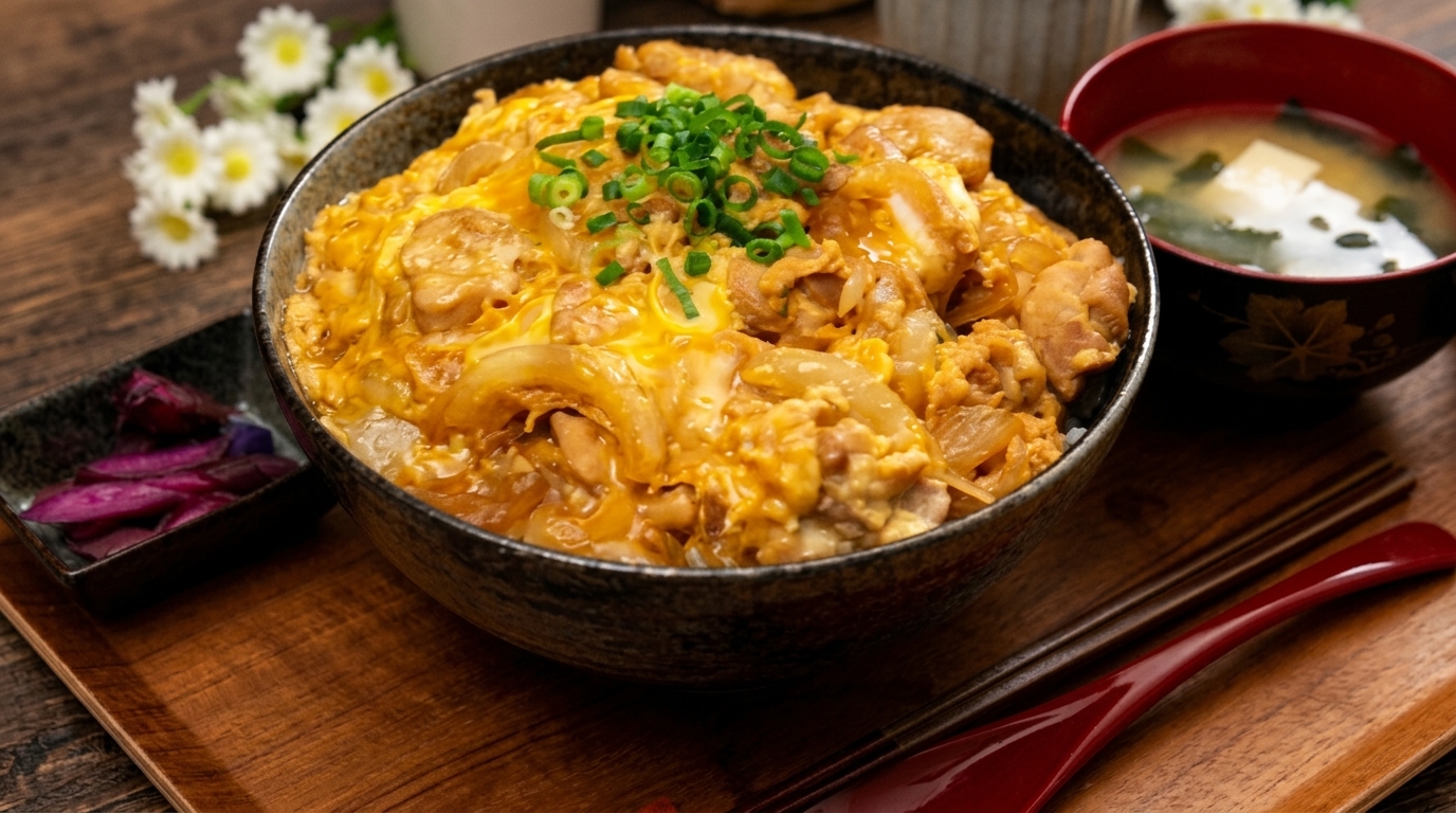 Oyakodon (Chicken and Egg Rice Bowl) Set Meal