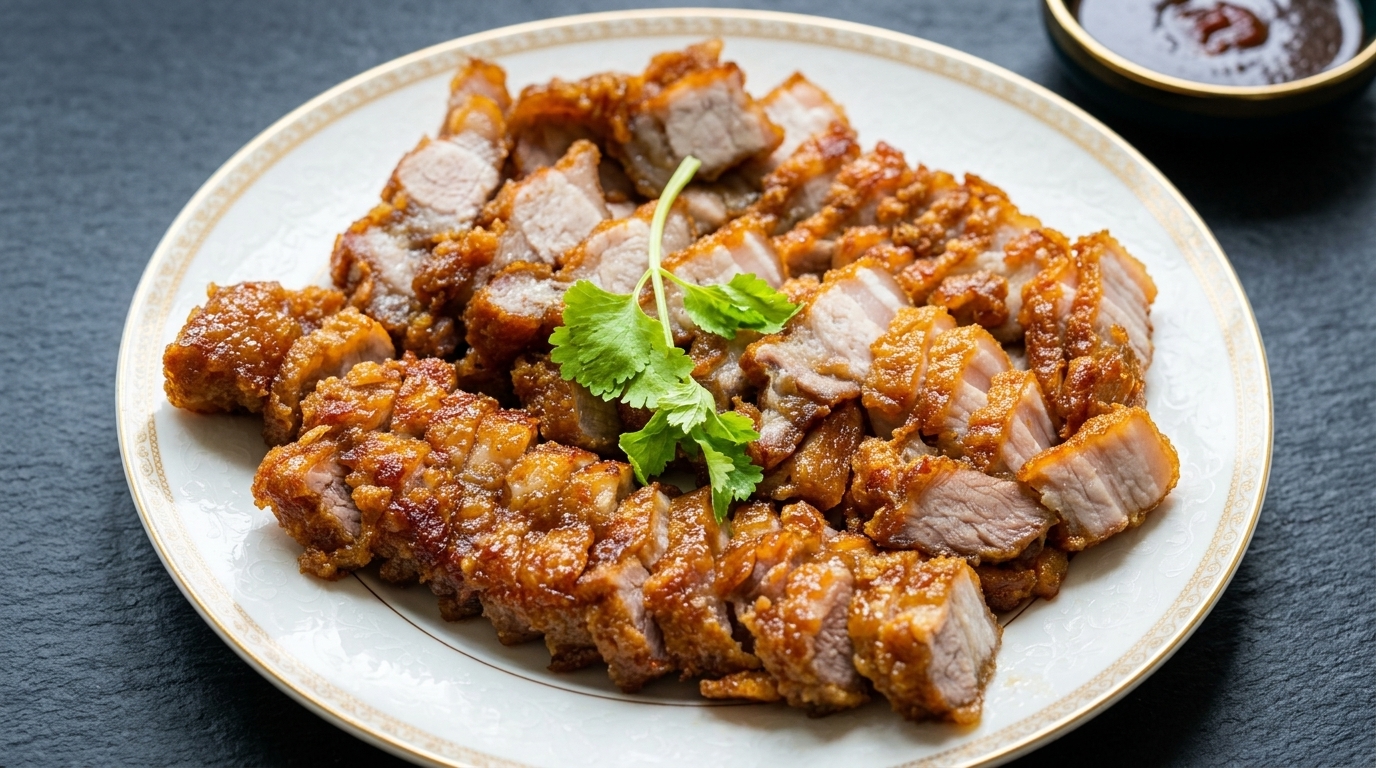 Crispy Fried Garlic Pork Belly (Thịt Ba Chỉ Chiên Tỏi)