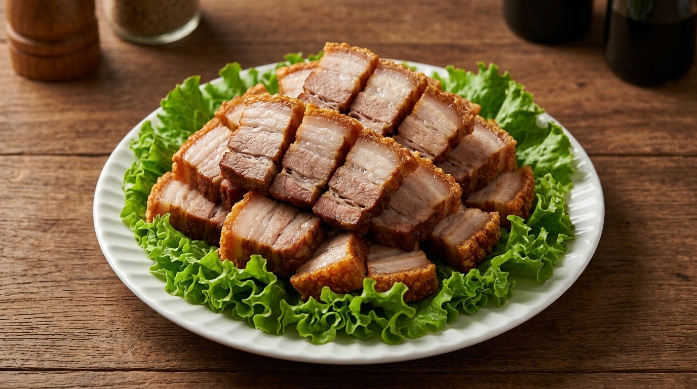 Crispy Pan-Fried Pork Belly