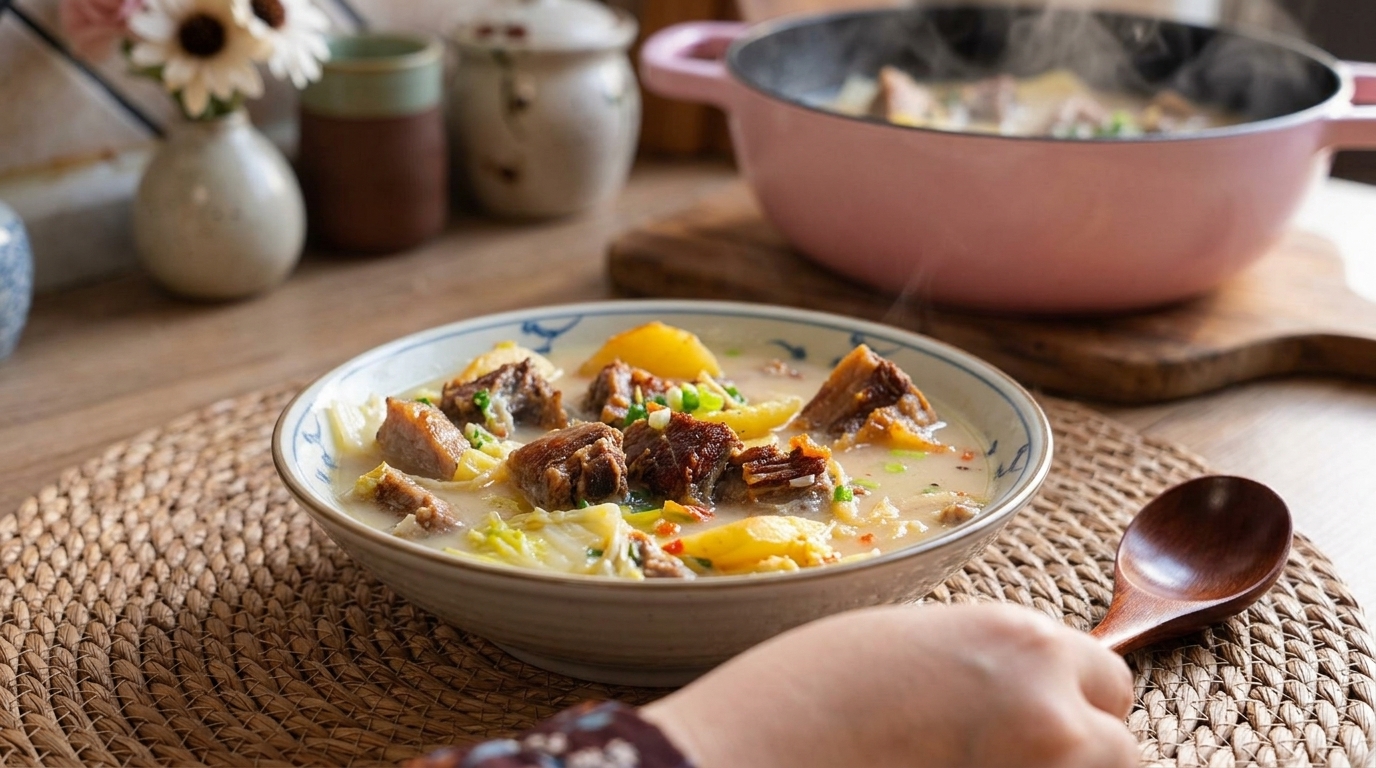 Authentic Lijiang Cured Pork Ribs Hot Pot (La Paigu)