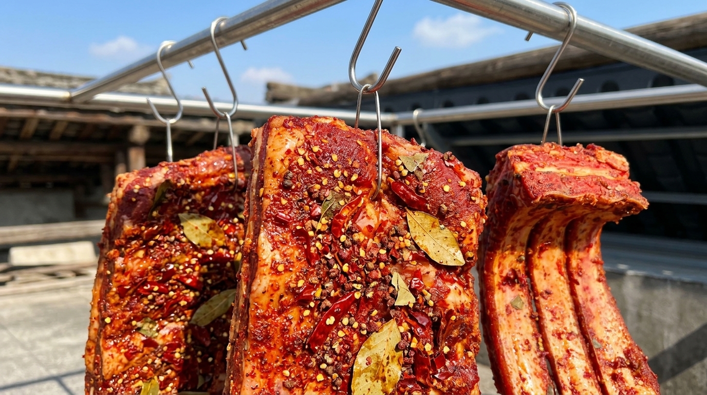 Traditional Chinese Wind-Dried Cured Pork Ribs