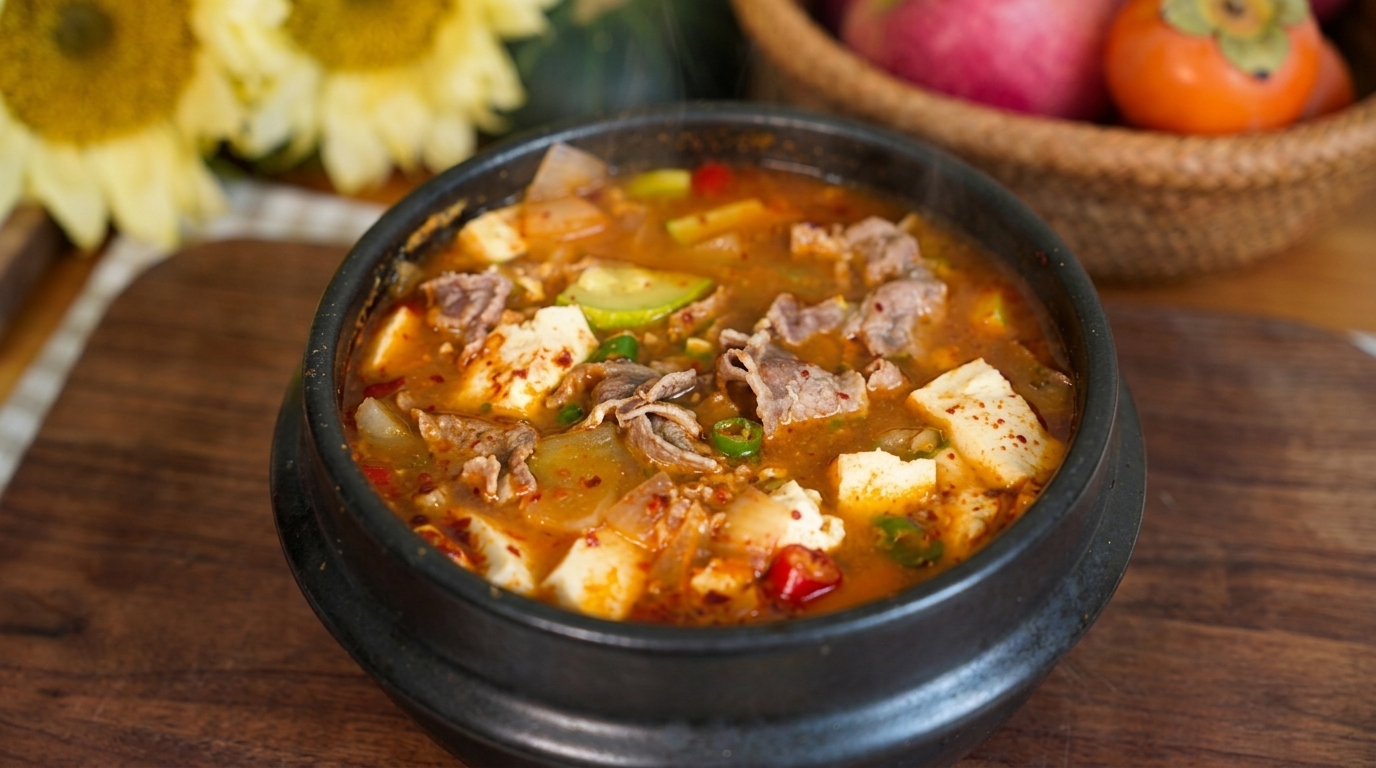 Authentic Korean Soybean Paste Stew (Doenjang-jjigae)