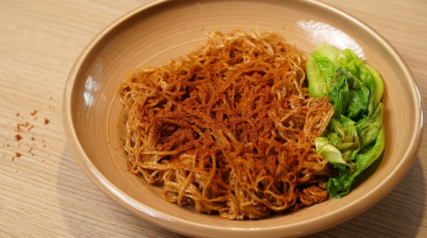 Hong Kong-Style Shrimp Roe Tossed Noodles (Lo Mein)