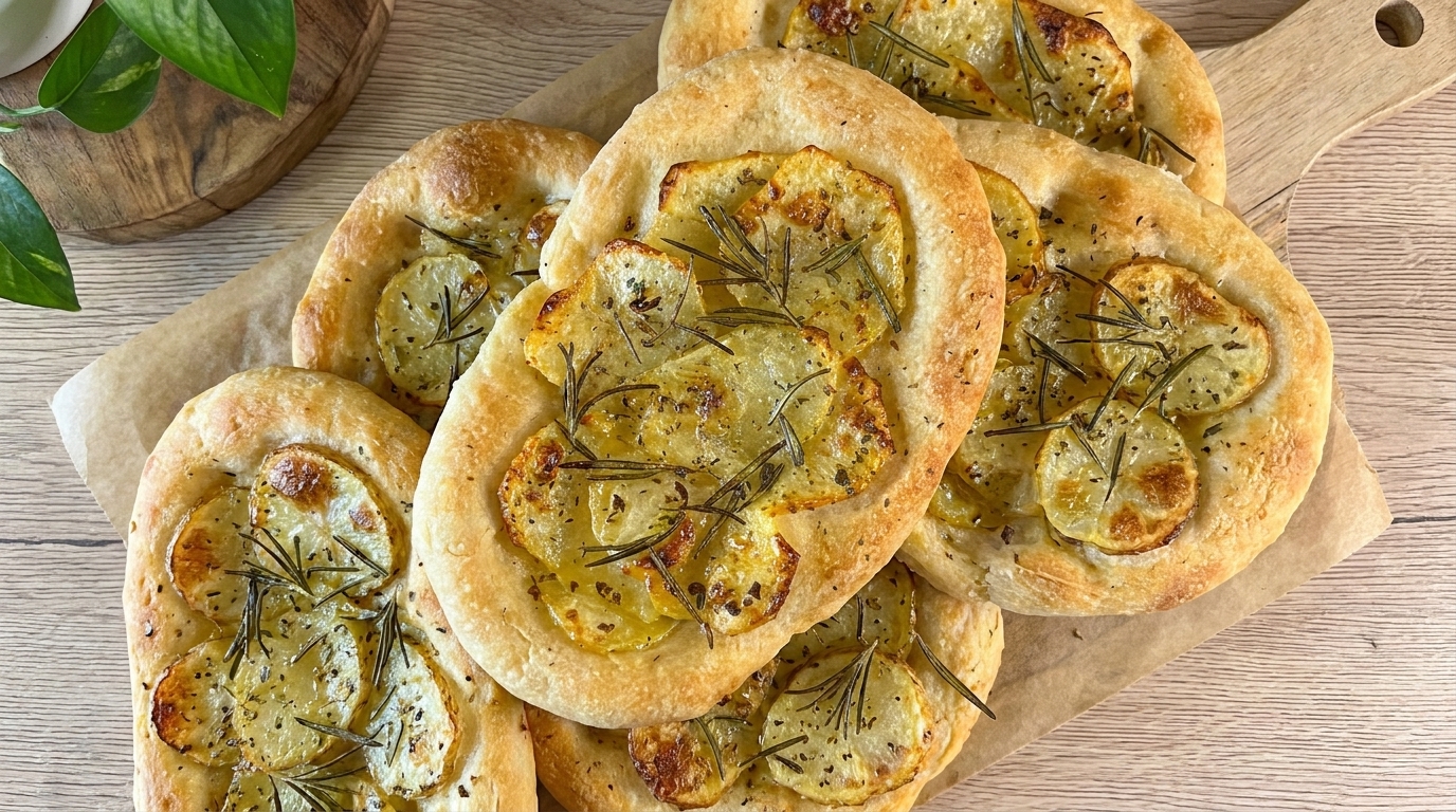 Crispy Potato Rosemary Focaccia