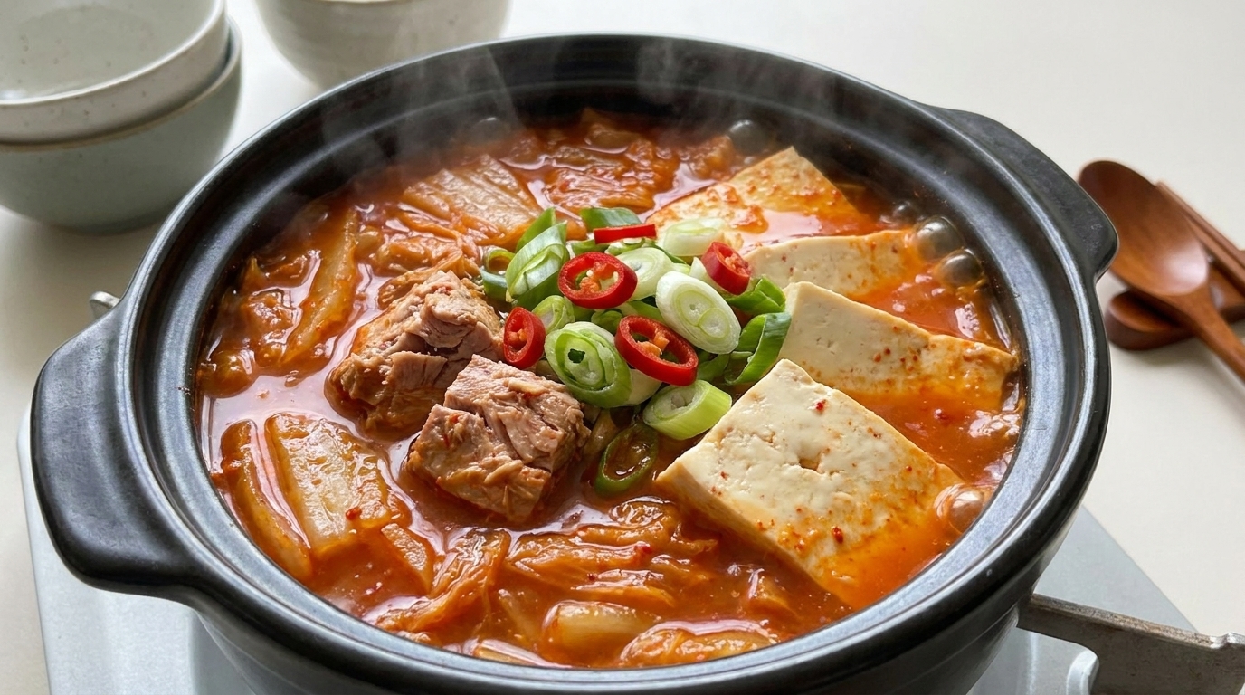 Savory Tuna Kimchi Stew (Chamchi Kimchi Jjigae)
