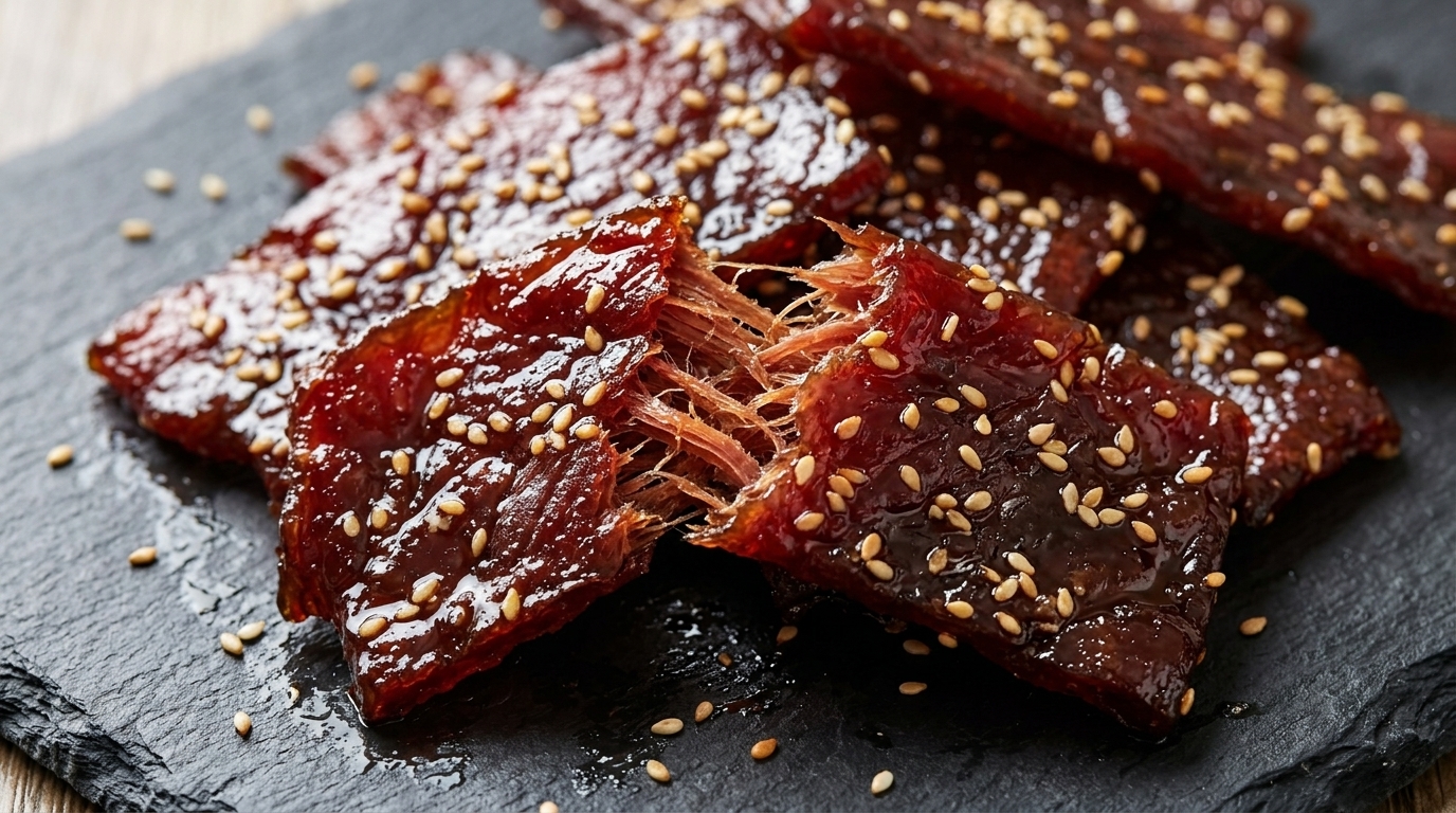 Hand-Shredded Air-Dried Pork Jerky (Homemade Meat Snack)