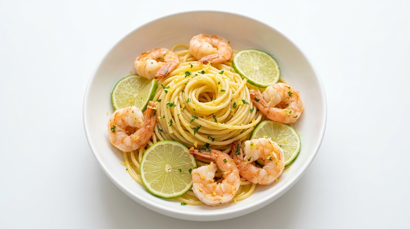 Lemon Garlic Shrimp Pasta with Fresh Zest