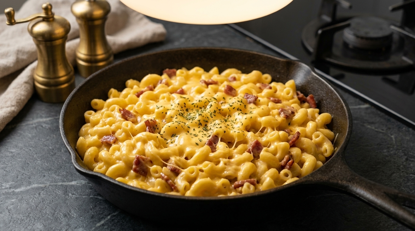 Creamy Beef Salami Macaroni and Cheese
