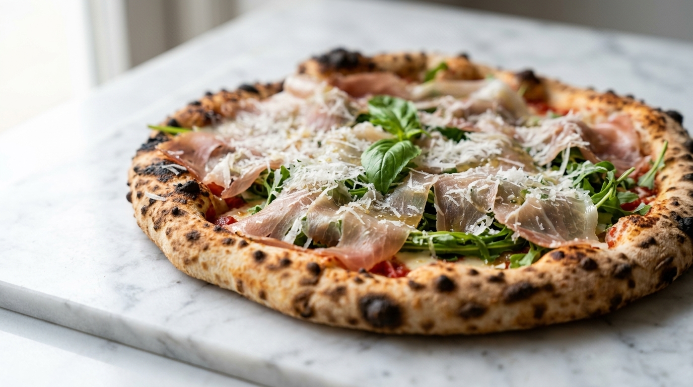 Wood-Fired Prosciutto e Rucola Pizza (Arugula & Parma Ham)