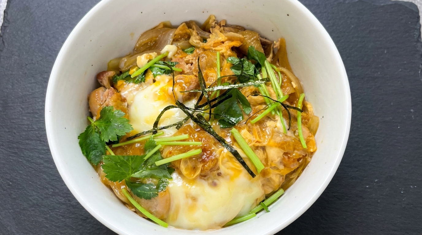Classic Oyakodon (Japanese Chicken and Egg Rice Bowl)