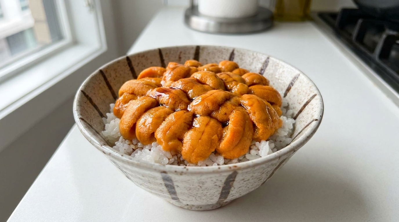 Fresh Sea Urchin Rice Bowl (Uni Donburi)