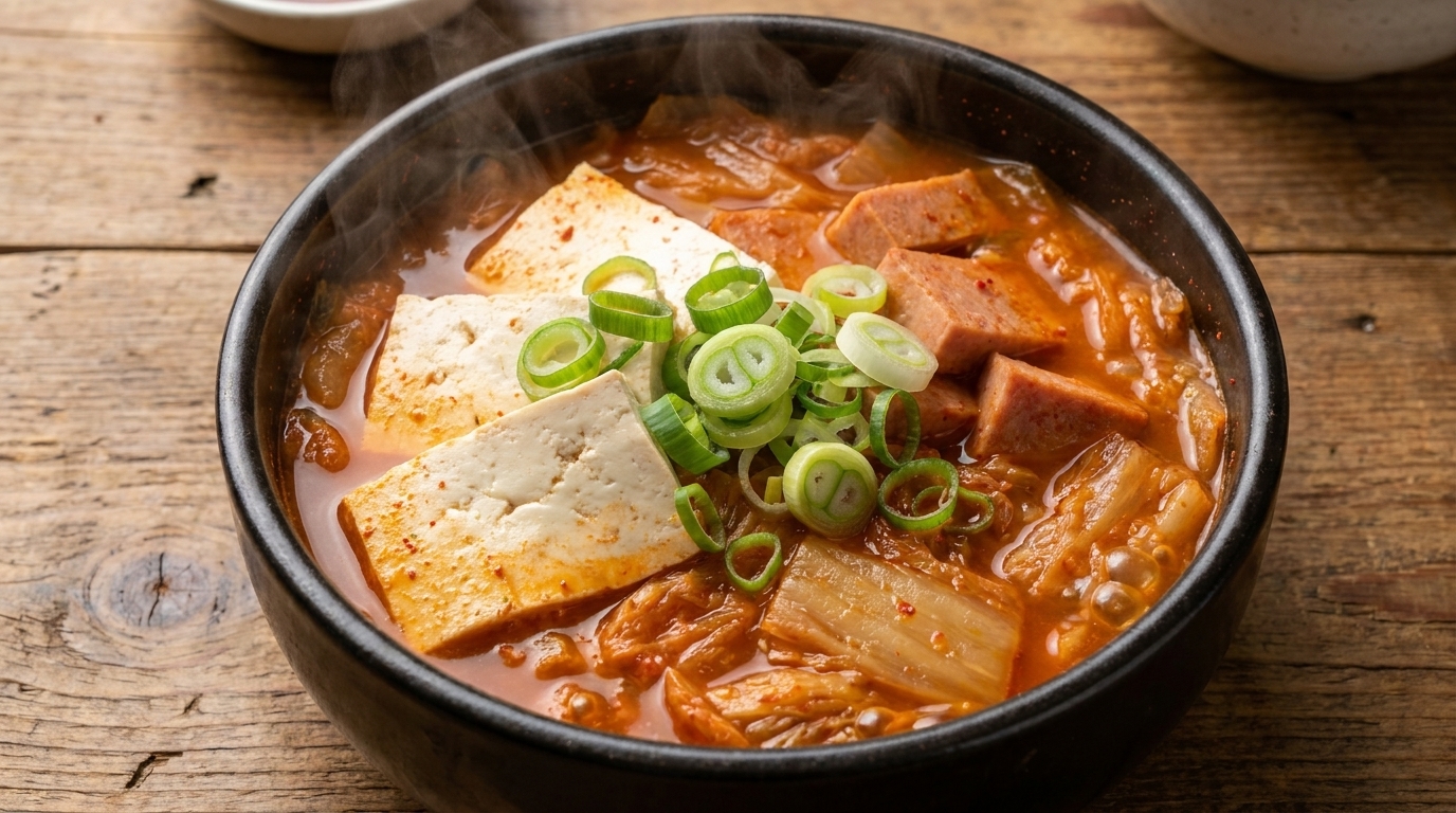 Rich Korean Spam Kimchi Stew (Kimchi Jjigae)