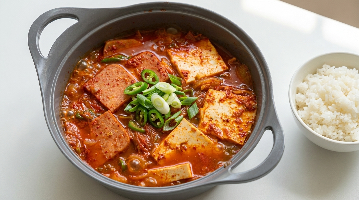 Classic Korean Spam and Tofu Kimchi Stew (Kimchi Jjigae)