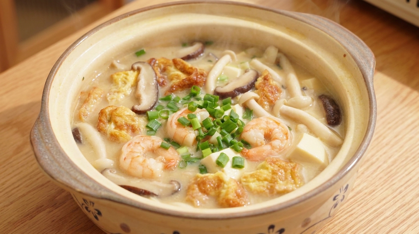 Three-Fresh Mushroom Soup (三鲜菌菇汤)