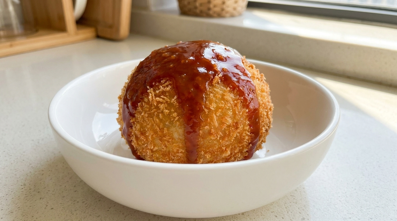 Cheesy Spicy Noodle Potato Ball