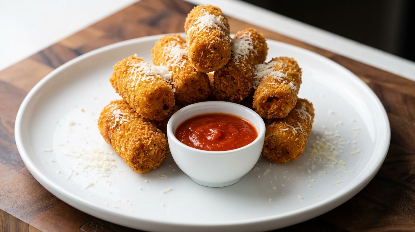 Crispy Pork-Stuffed Fried Rigatoni