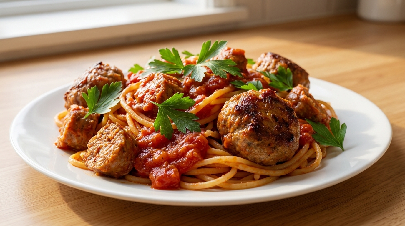 Godfather-Style Meatball and Sausage Pasta