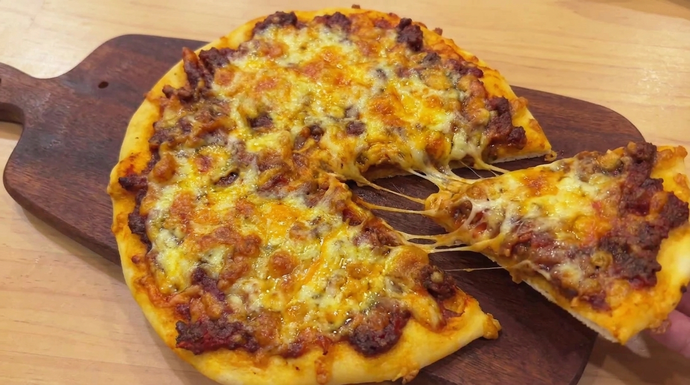 Homemade Thin-Crust Meat Lovers Pizza
