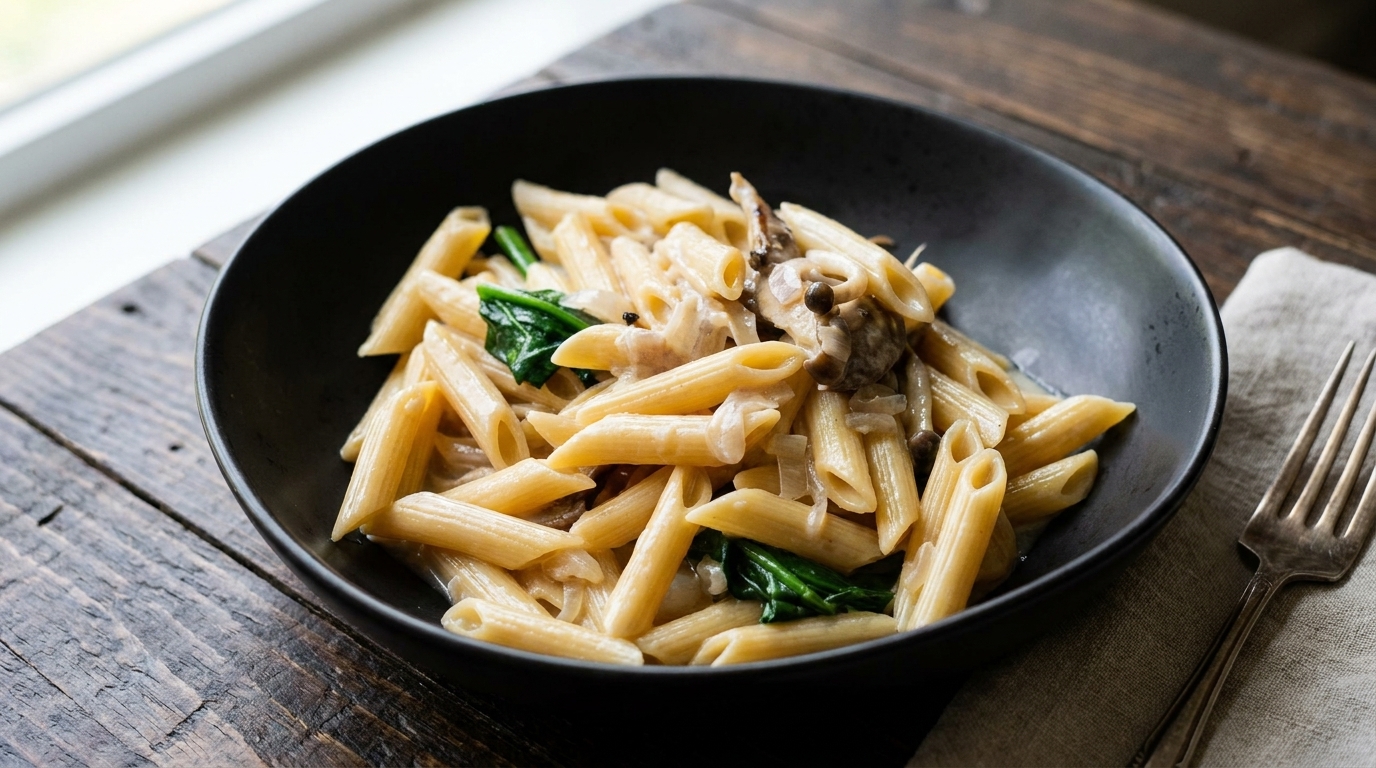 One-Pot Creamy Mushroom Penne