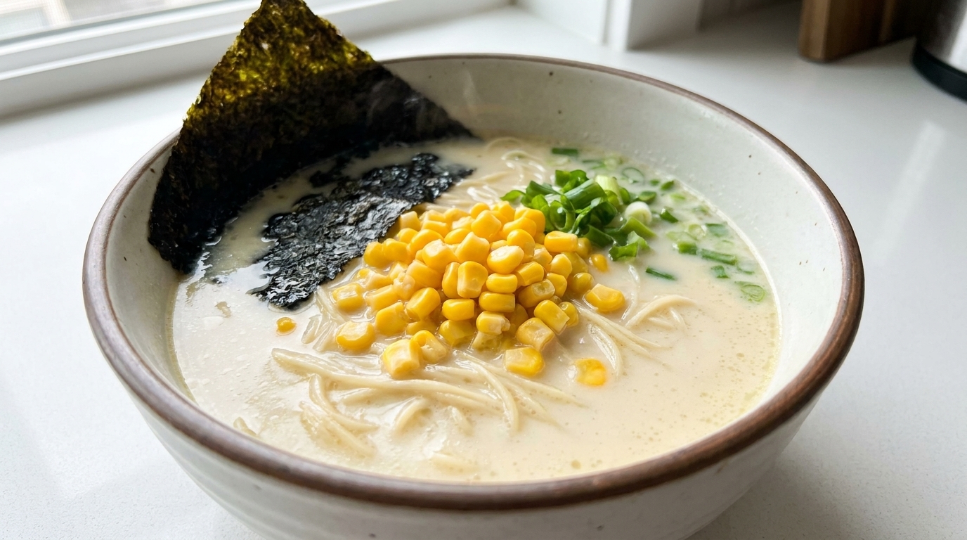 Rich Creamy Chicken Broth Ramen (Tori Paitan)