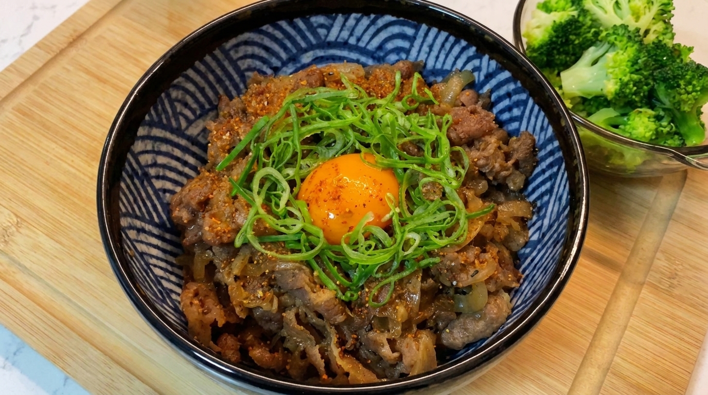 Classic Japanese Beef Bowl (Gyudon)
