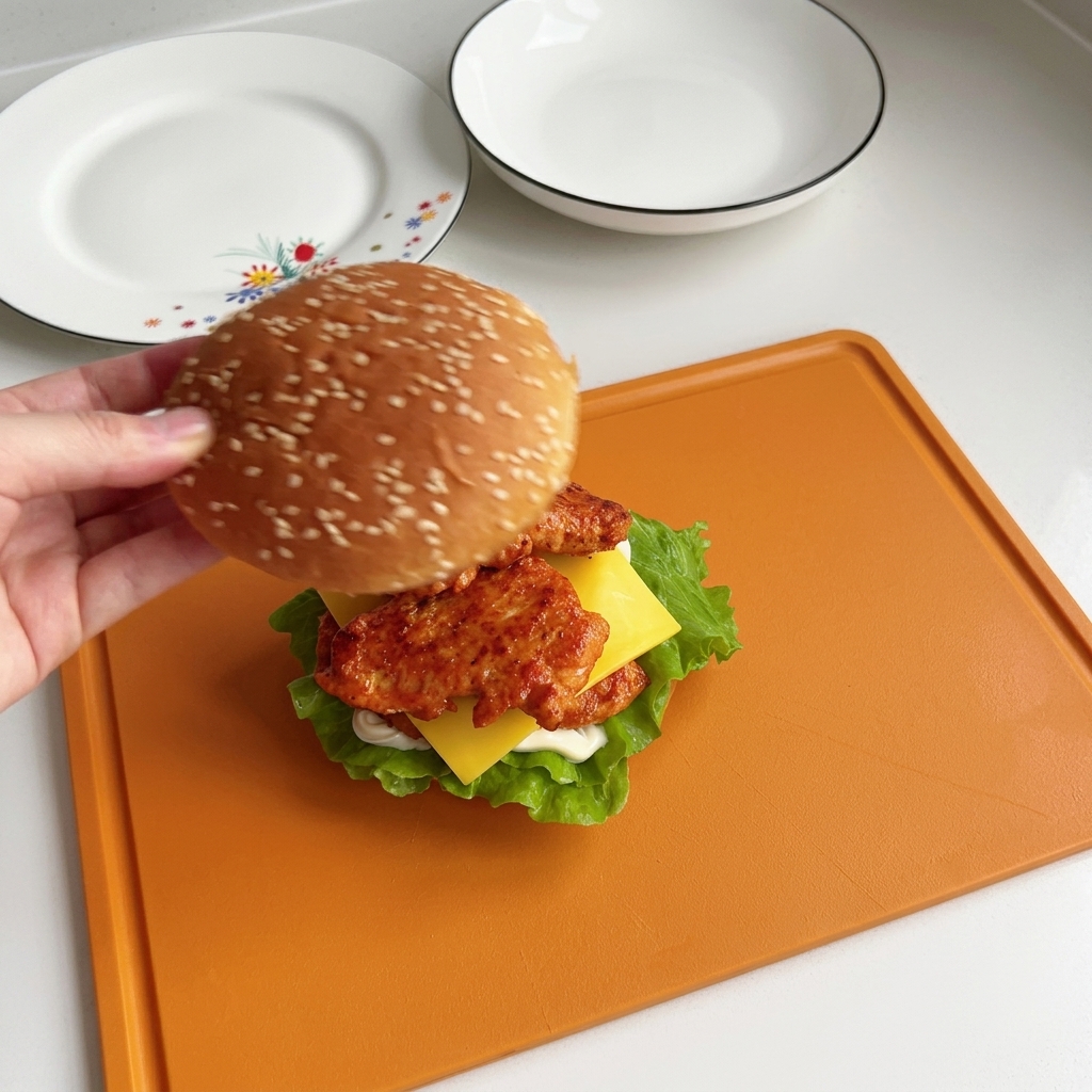 Chicken pieces being flipped in the pan with chopsticks, showing browned, cooked surfaces.